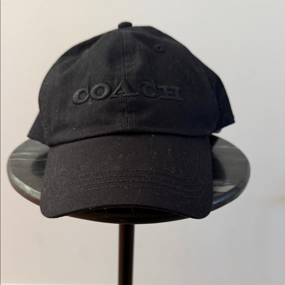 Coach Black Logo Baseball Cap- NWOT